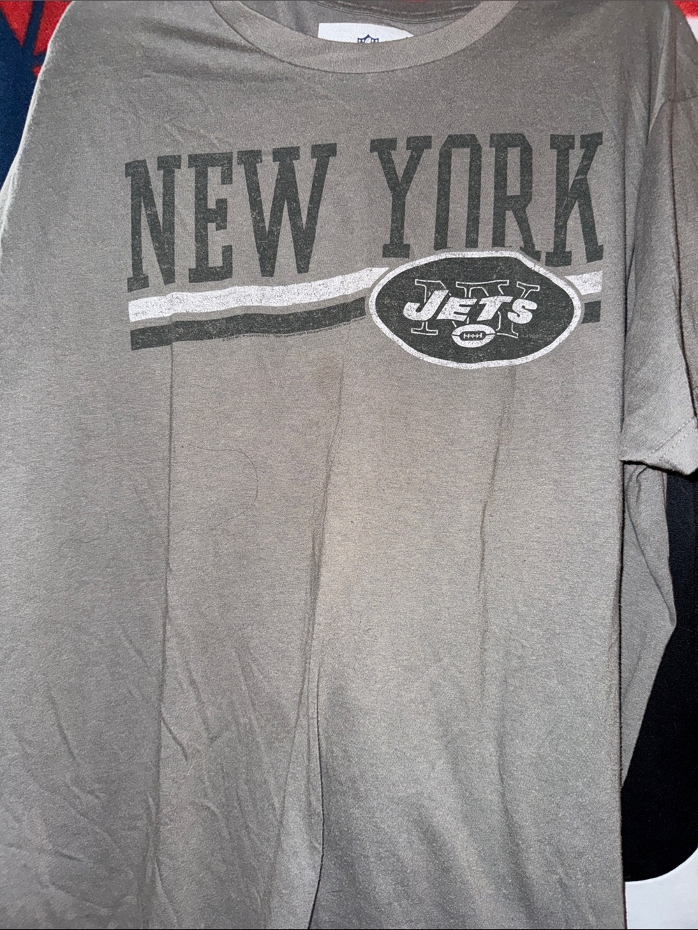 New York Jets Short Sleeve Crew Tee - Olive